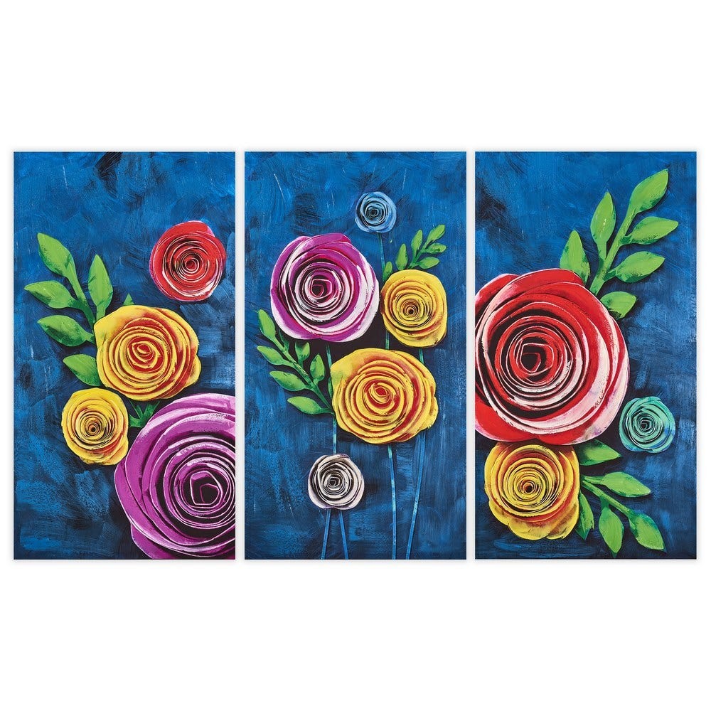 FOTOGEDRUCKTES GEMÄLDE MIT MALEREFEKT 55 X 3 X 100 CM