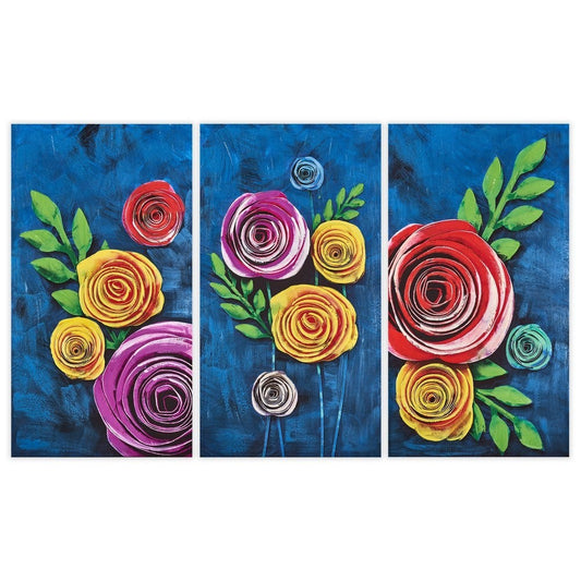 FOTOGEDRUCKTES GEMÄLDE MIT MALEREFEKT 55 X 3 X 100 CM