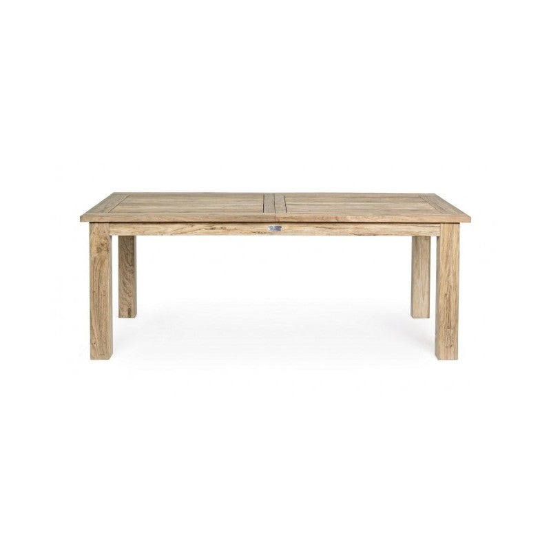 Externer Ausreiselpunkt in Lunterstützung Teak FSC cm 200-260x 100x h 78
