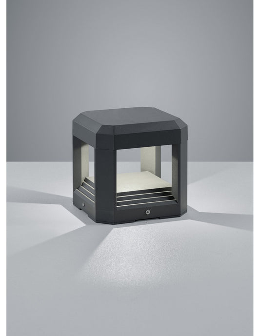 Outdoor-LED-Würfel-Applikation Logone Anthrazit IP65 Trio-Beleuchtung