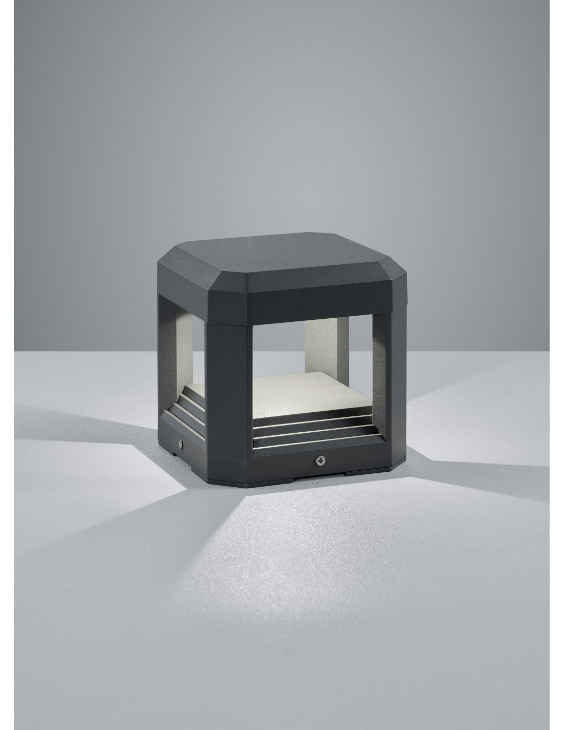 Outdoor-LED-Würfel-Applikation Logone Anthrazit IP65 Trio-Beleuchtung