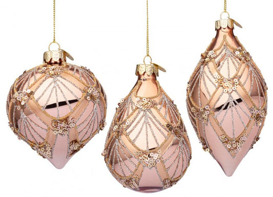 12x Anhänger VT Lux Pink Gold