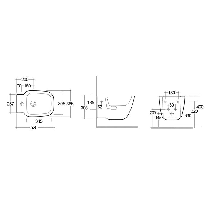 Hängendes Bidet One