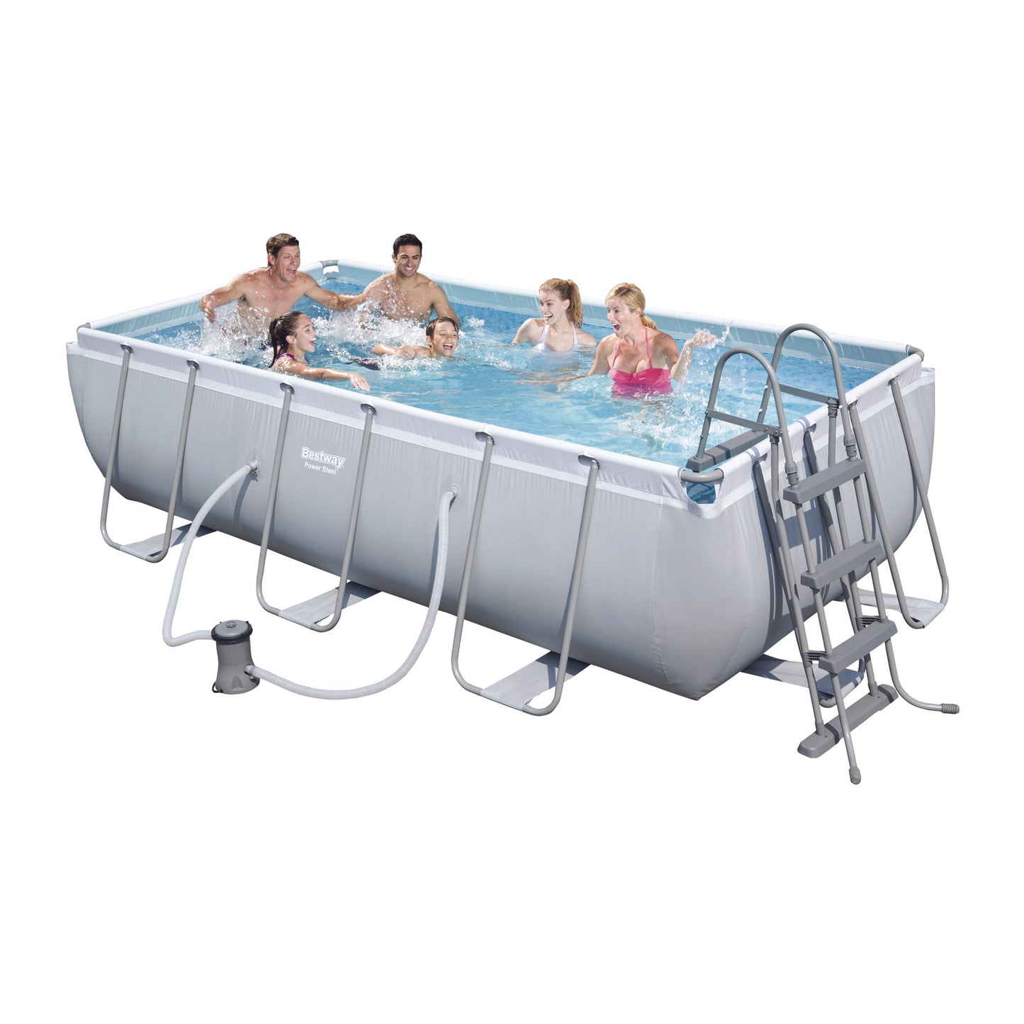 Piscine Power Steel Rahmen rechteckig 404x201x100 cm