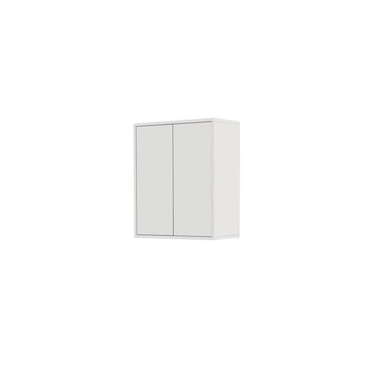 Weißer zweitüriger Badezimmerwandschrank 60x30x h72 cm