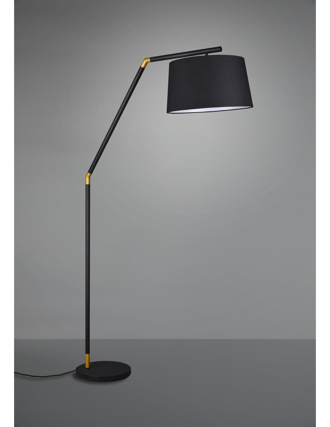 Piantana Tracy 1xE27 Nero Paralume Tessuto Black H175 cm Trio Lighting