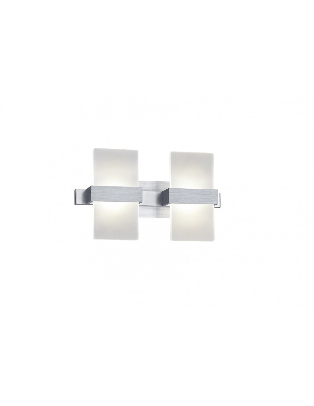 Rechteckige LED-Wandleuchte mit Doppelemission Platon Aluminium Trio Lighting