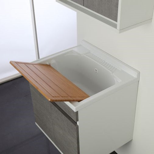 Hängewaschbecken mit zwei Türen. Zement 60x50x h61 cm