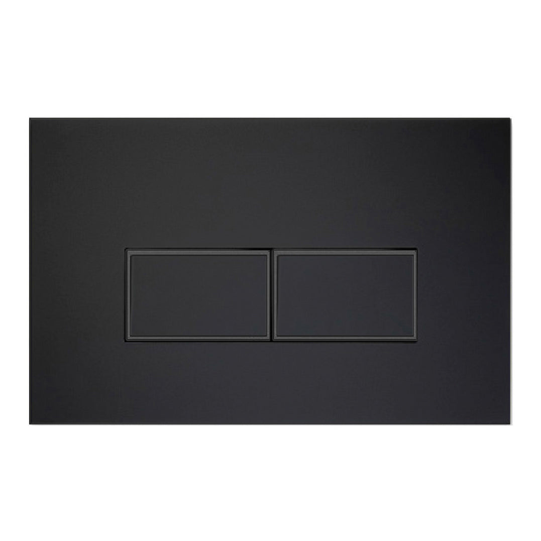 Mattschwarze Einbauspülkastenplatte