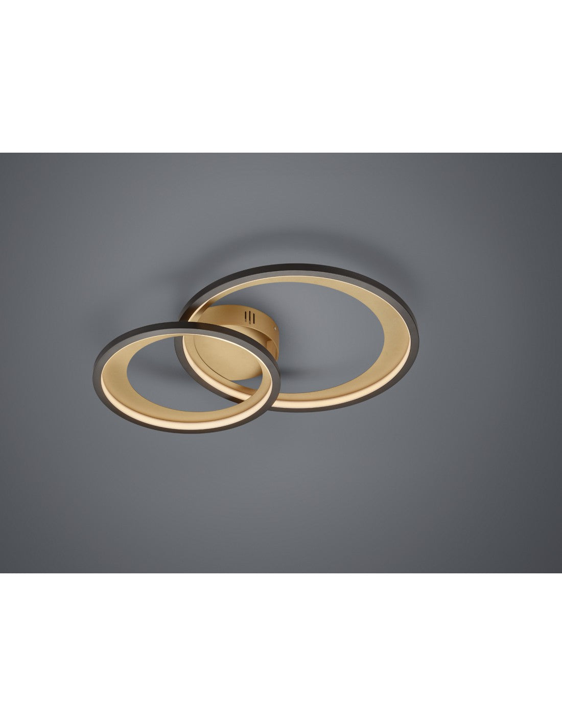 Plafoniera Granada Double-Oro Led Led 29w Dimmerbare L59 cm Trio Lighting