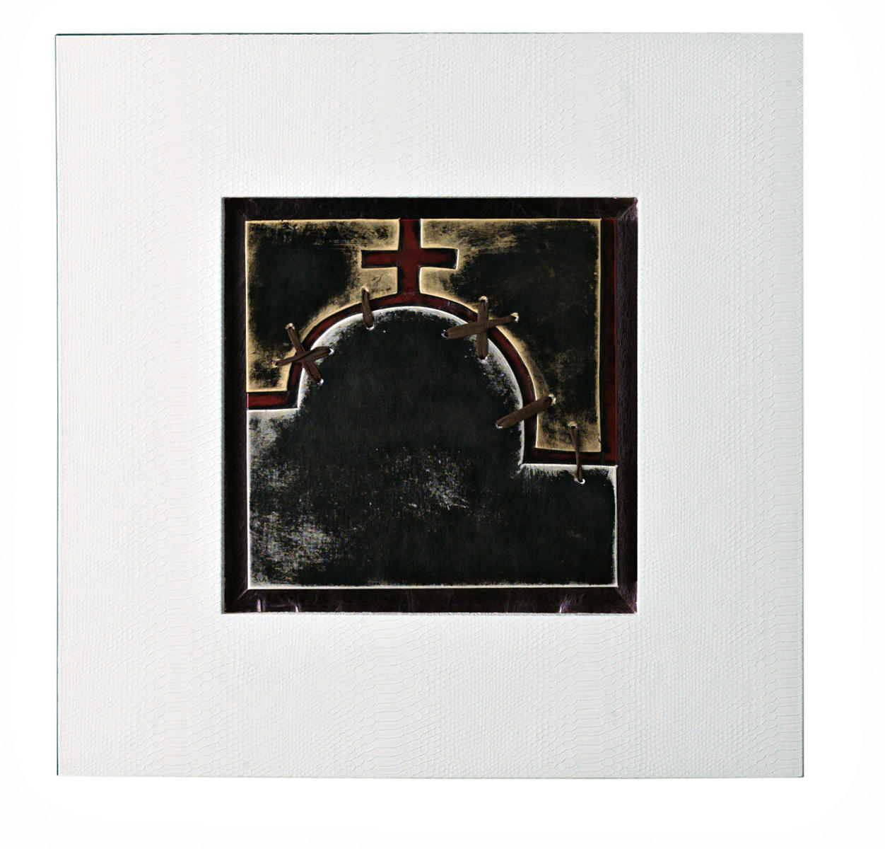 Öl auf mehrfarbiger Leinwand und Holzrahmen 80x80cm