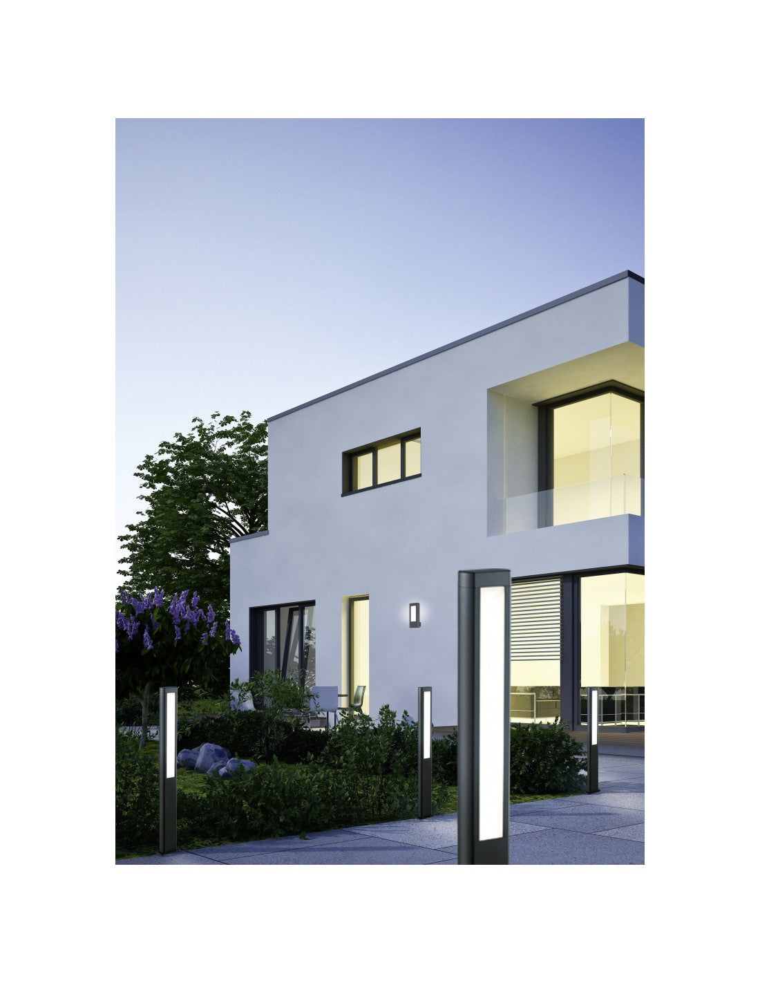 Rhine Led Outdoor-Applikation IP54 Anthrazit H25 cm Trio Lighting