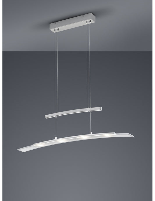 Suspension Samos Led Deinable Nichel L80 cm Trio Lighting