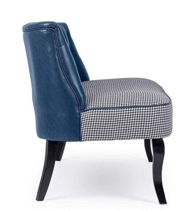 Blaues 2-Sitzer-Sofa