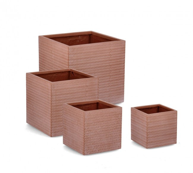 Set4 P. Vaso Tressage, Terracotta