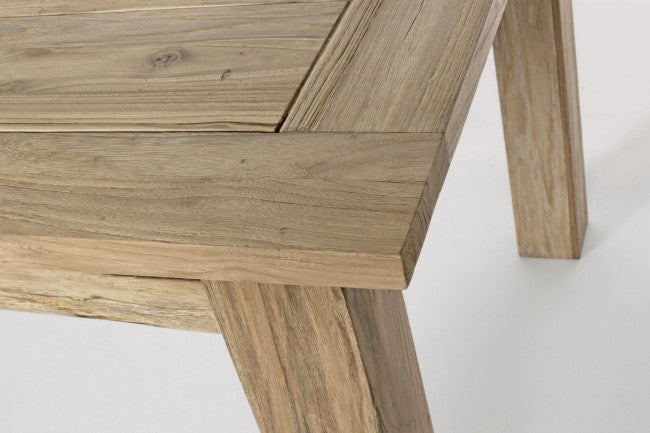 Externer Ausreiselpunkt in Lunterstützung Teak FSC cm 200-260x 100x h 78