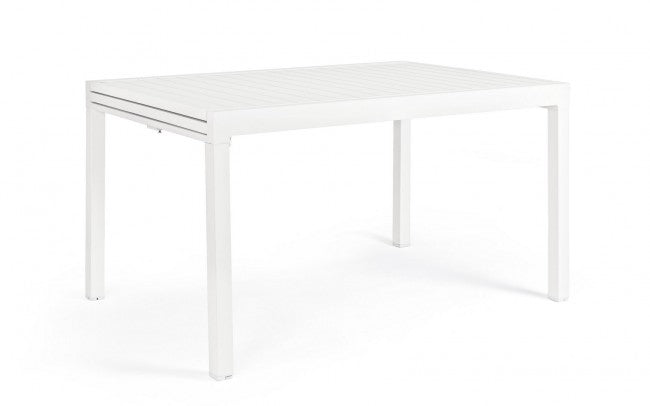 Pelagius Aluminiumtisch 135-270X90 Weiß Yk11