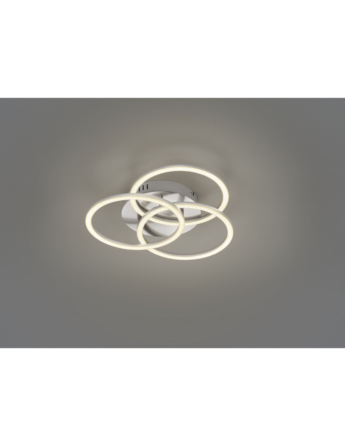 Deckenleuchte mit 3 verstellbaren Ringen, LED-Dimmer, Circle Nichel Trio Lighting