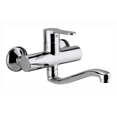 Wandmontierter Waschtischmischer Blue Chrome Line