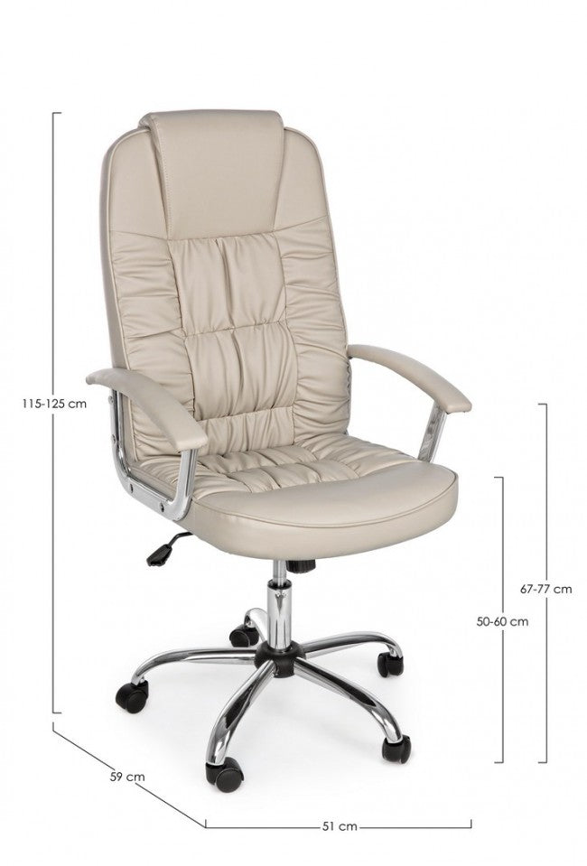 Poltrona von Büro in Ecopelle Dehli folterora