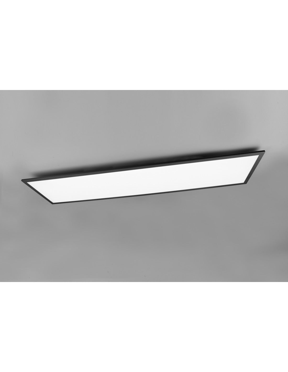 Moderne rechteckige LED-Deckenleuchte Gamma Black Trio Lighting