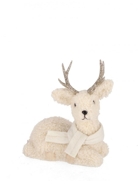 3x Renna Kerrie sitzend Elfenbein 22x27h