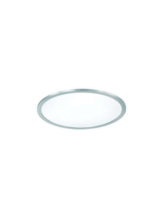 Runde Deckenleuchte Griffin LED Dimmbar Rgbw Nickel Ø40 cm Trio Lighting