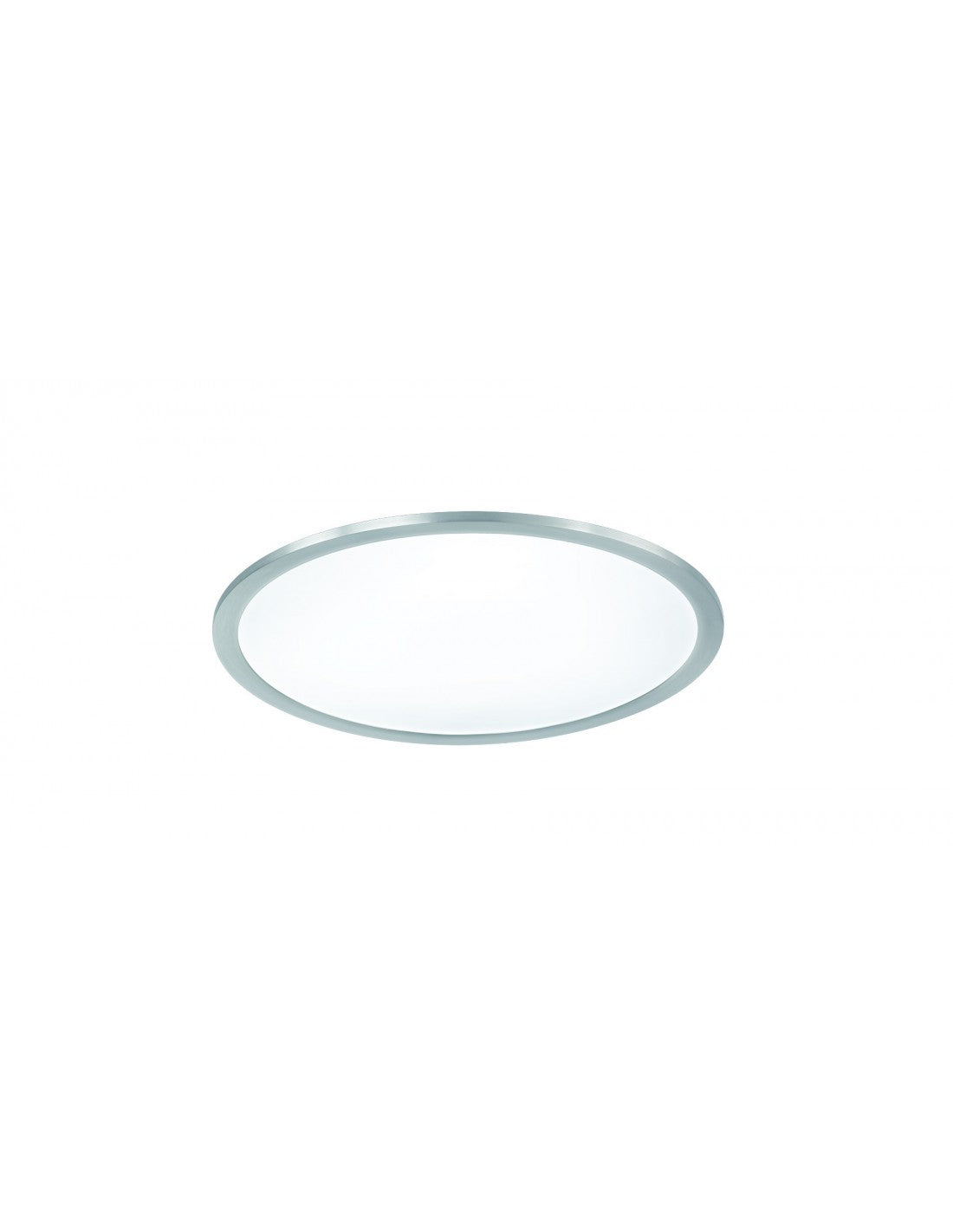 Runde Deckenleuchte Griffin LED Dimmbar Rgbw Nickel Ø40 cm Trio Lighting