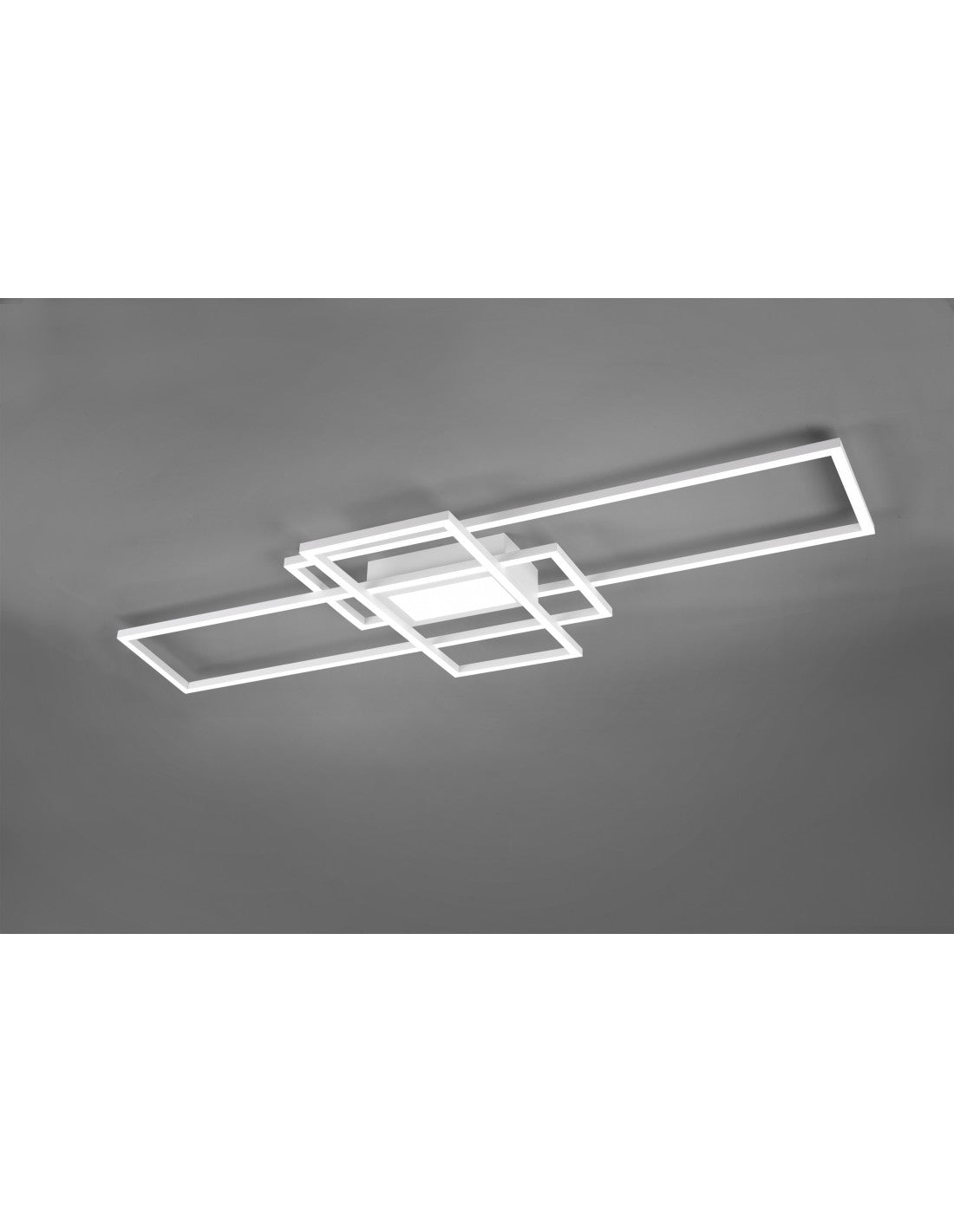 Irvine Deckenleuchte 3 Rechtecke LED 60w weiß L105 cm dimmbar Trio Lighting