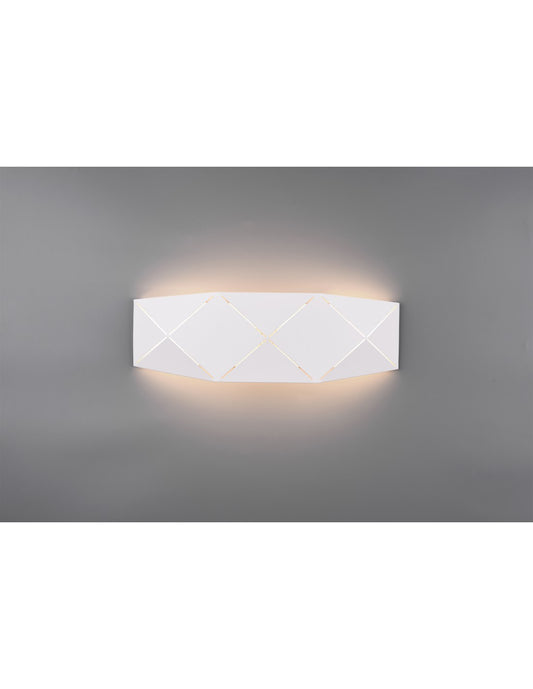 Rechteckige LED-Wandleuchte Zandor Weiß L40 cm Trio Lighting