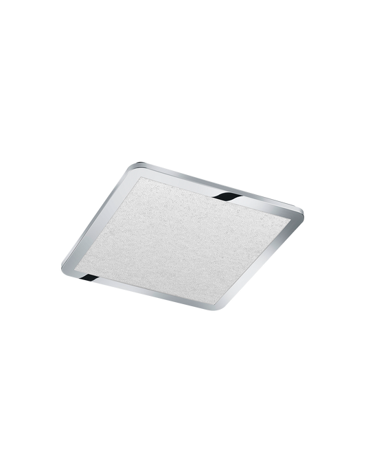 Deckenleuchte Quadratisches Badezimmer Led Dimmer 22w Cinzia Chrom IP44 Trio Beleuchtung