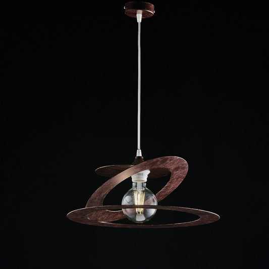 Glühbirnen mit Federung Laser Eisen Marron Corten 40x h18 cm
