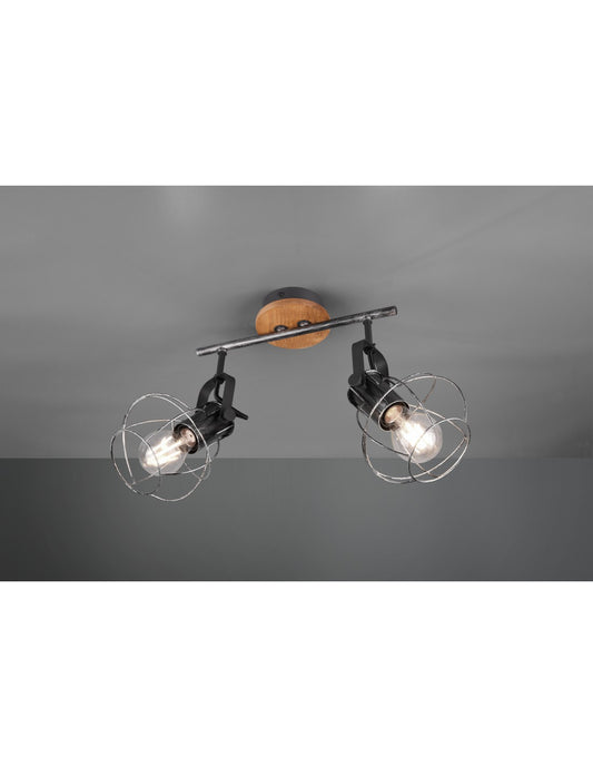 Vintage Spotlight 2 verstellbare Lichter Madras Trio Lighting