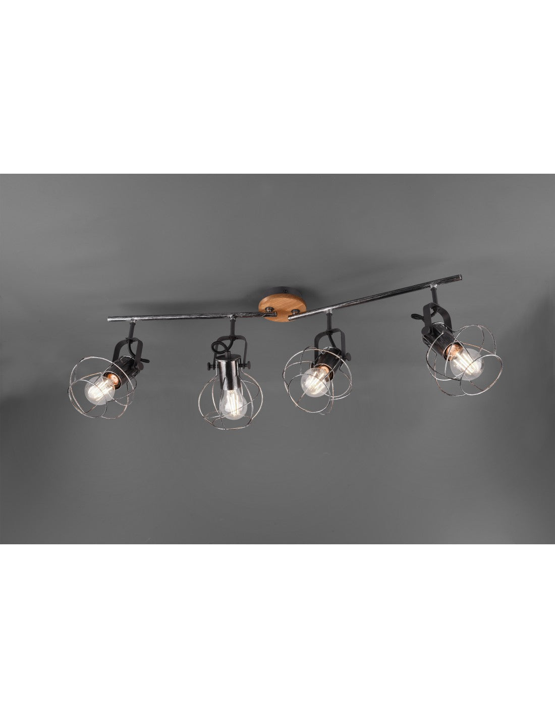 Lampe 4 verstellbare Strahler Madras Industrial Trio Lighting