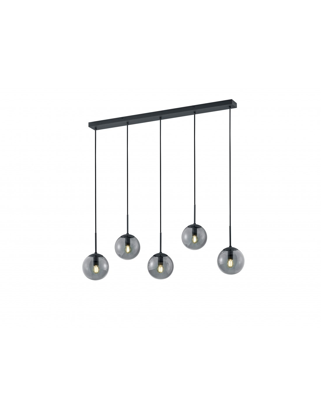 Suspension in Linie 5: Vetro Fumé-Balini-Anthrazit-Trio-Fumé-Kugel
