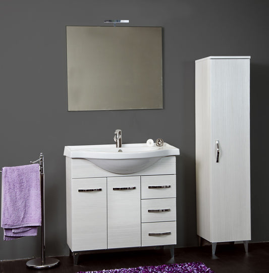 Badezimmerschrank CM.85 Weiß Claudia