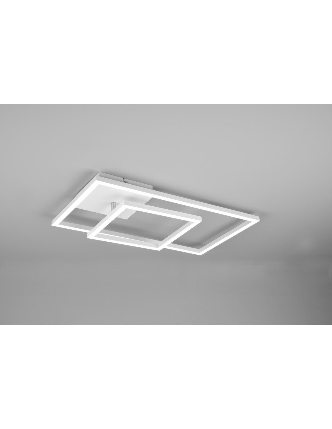 Verstellbare quadratische Deckenleuchte LED Dimmer Pan White Trio Lighting