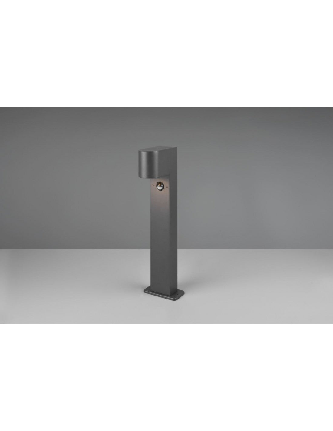 Niedriger Gartenpoller 1xGU10 Roya Anthrazit IP44 Bewegungssensor Trio-Beleuchtung