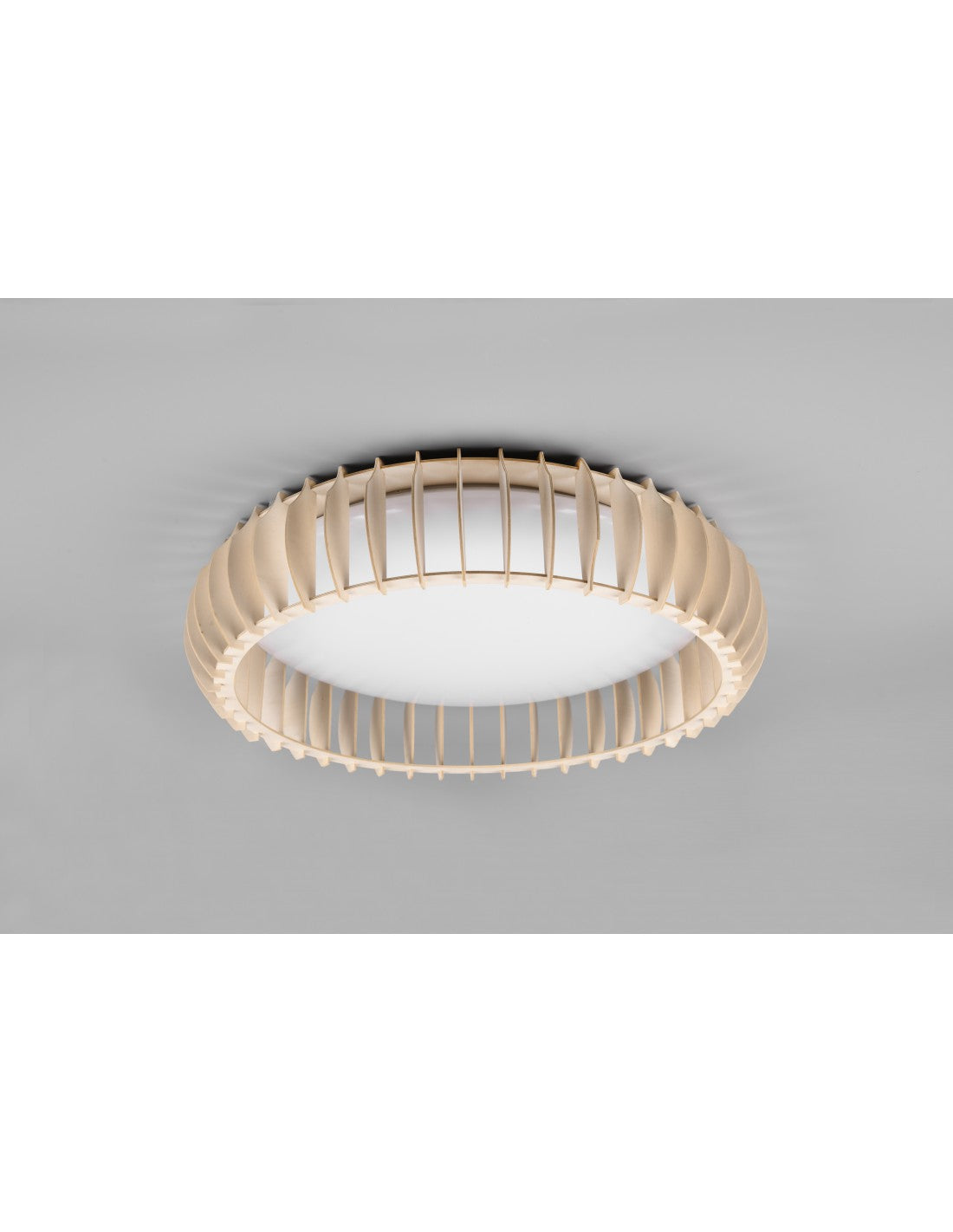 Plafonerin Lobe Naturale Led 38w Dimmer Monte Trio Lighting