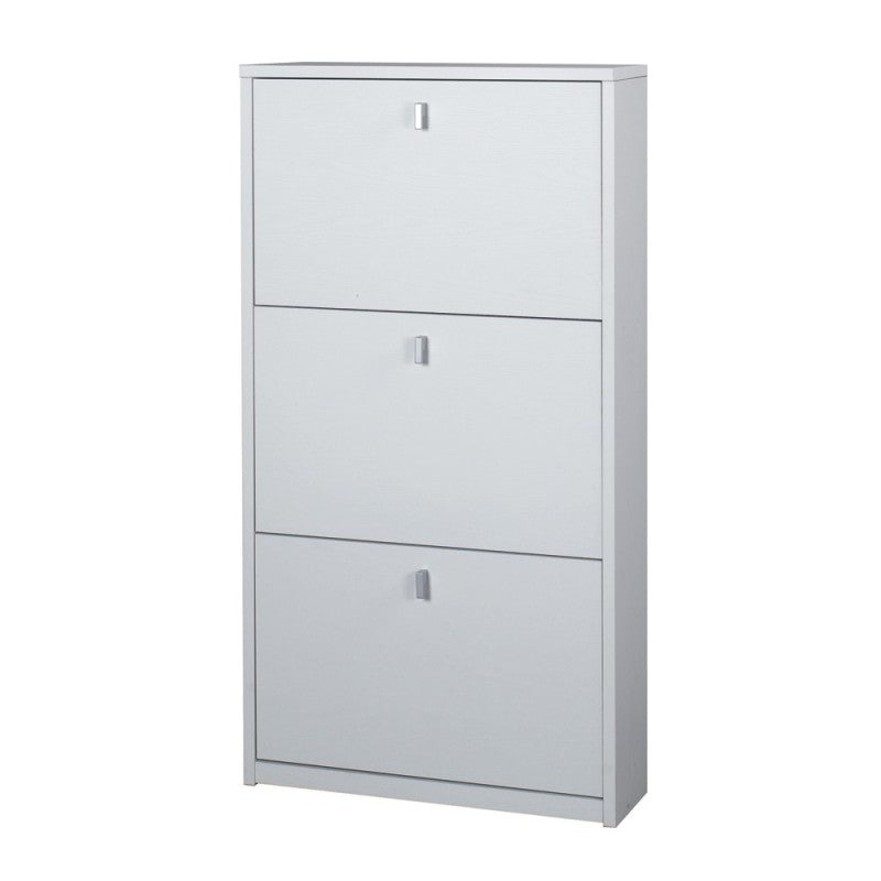 Scarpiera slim rettaspazio drei ant Bianco Cenere 63x18x h117 cm