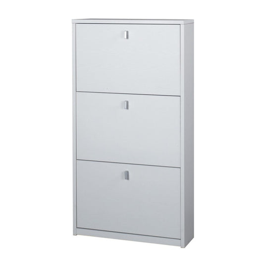 Scarpiera slim rettaspazio drei ant Bianco Cenere 63x18x h117 cm