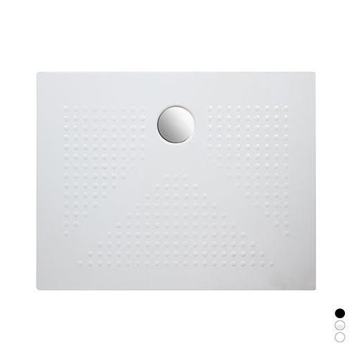 Rechteckige Duschwanne aus schwarzer Keramik 70x90 H3,6