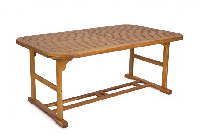 Outdoor Tisch Noemi ausziehbares Holz 180-240x100x h 74cm