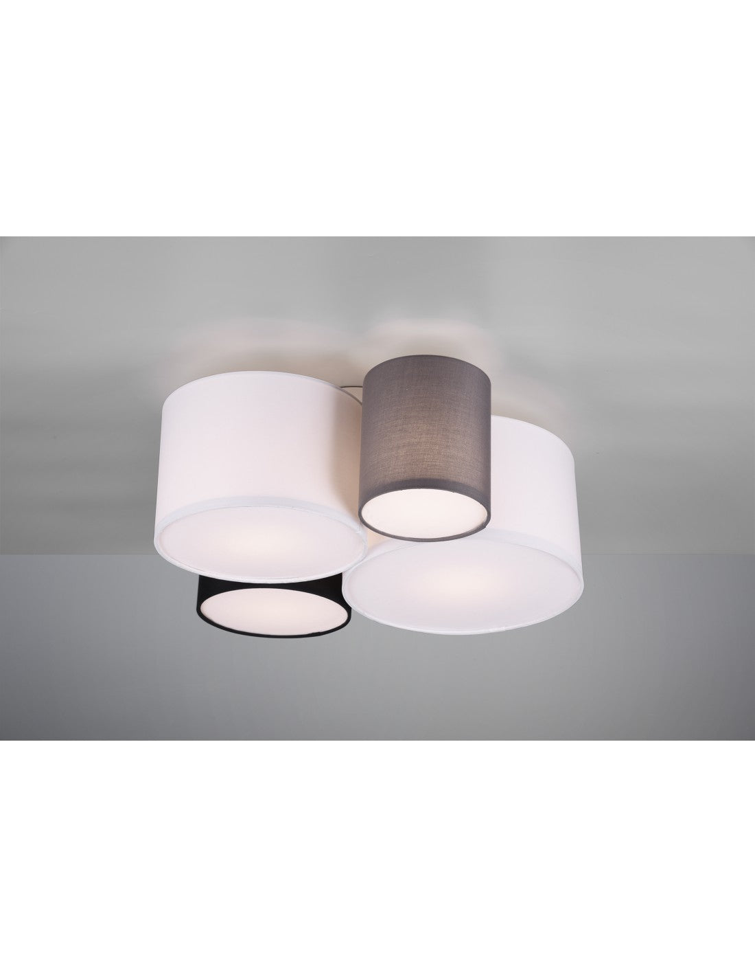 Hotel-Deckenleuchte 4xE27 Mehrfarbige Zylinder L50cm Trio Lighting