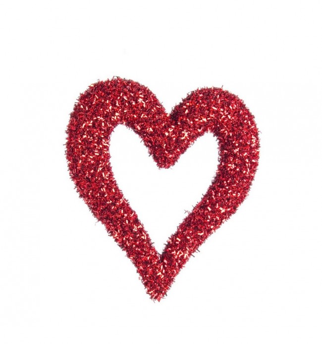 12x Angelica Red Heart Anhänger s