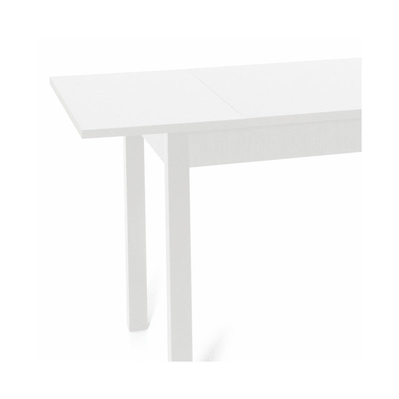 White Ash Ausziehtisch aus Melaminholz cm 70x110-150