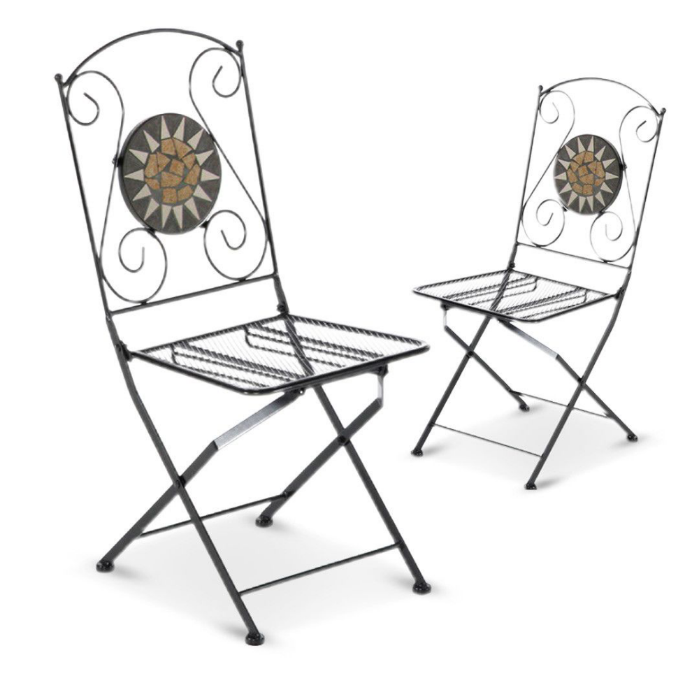 Faltschein nach außen Schwarzes MUSA 42x55x h95 cm Set 2 Stück