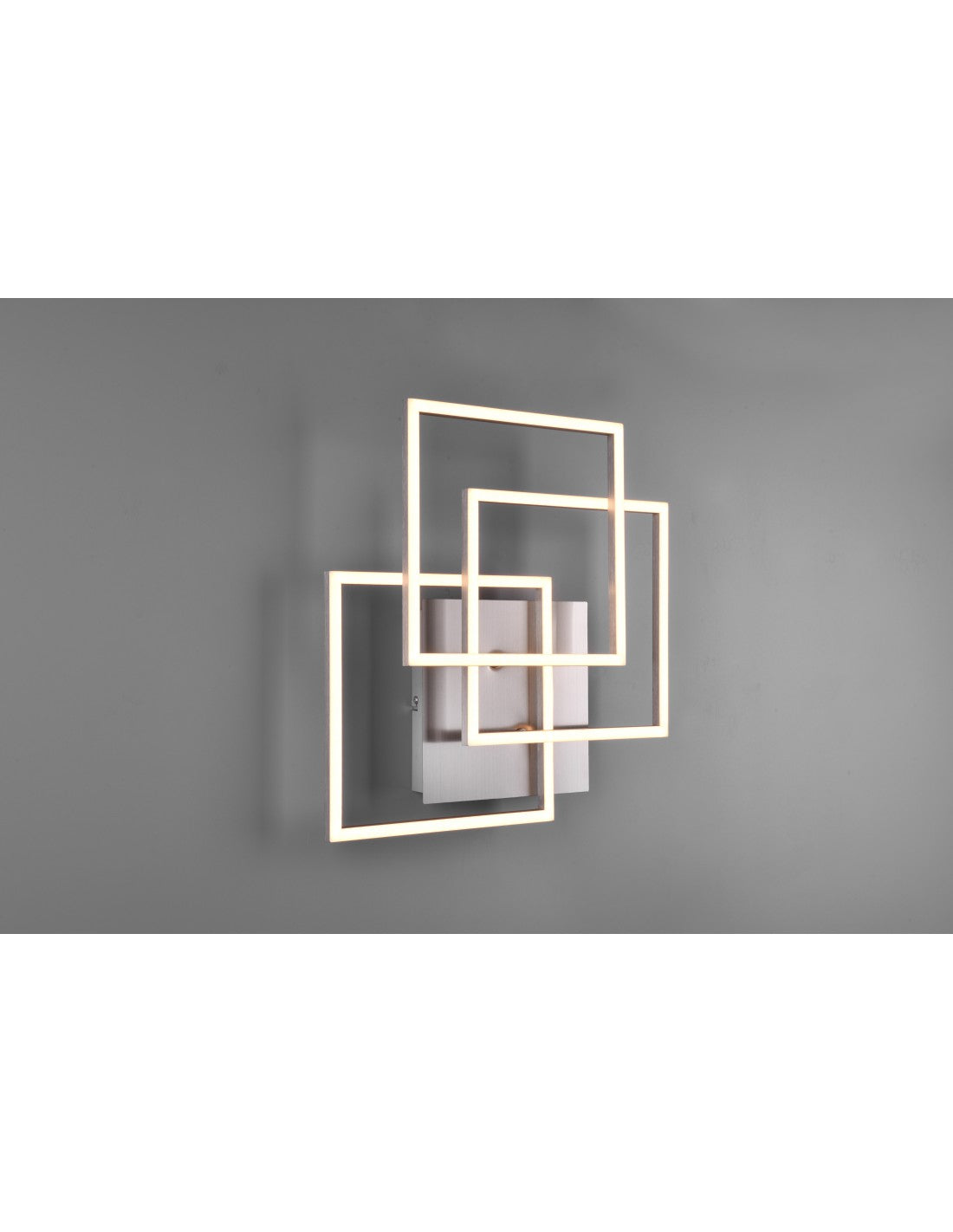 Deckenleuchte 3 quadratisch verstellbarer LED-Dimmer Mobile Nickel Trio Lighting