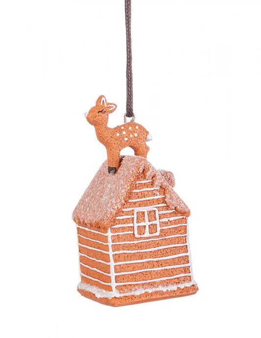 4x Anhänger Lebkuchenhaus C.