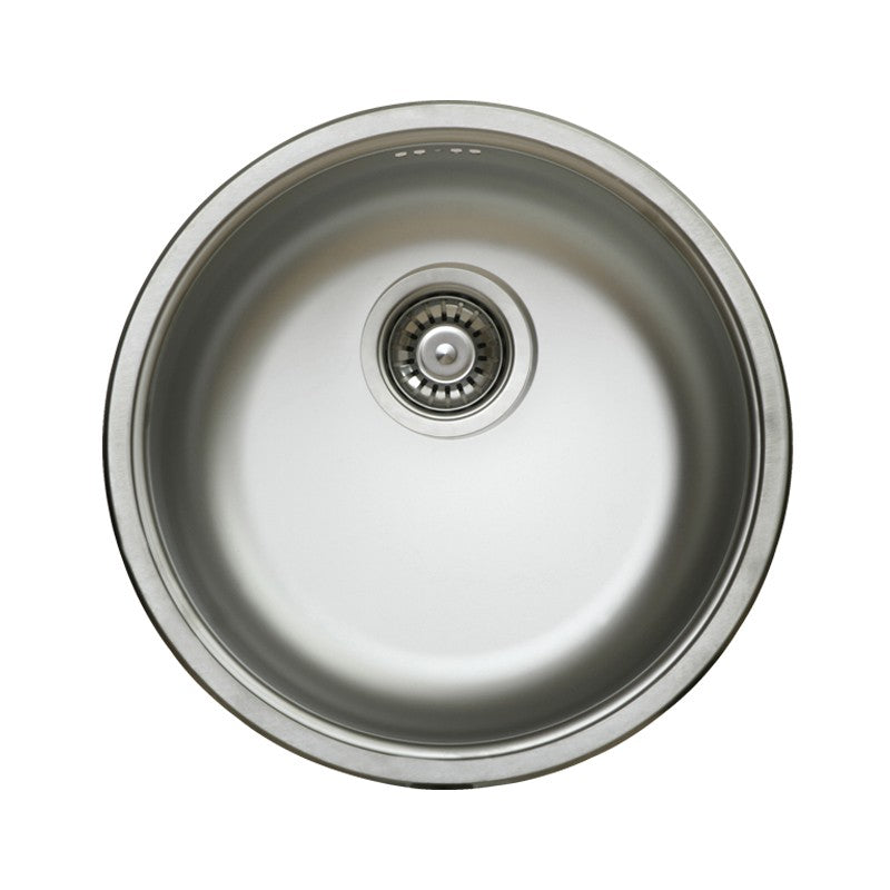 Küchenspülung aus Edelstahl mit Diam-Stahldraht. 43,5 cm